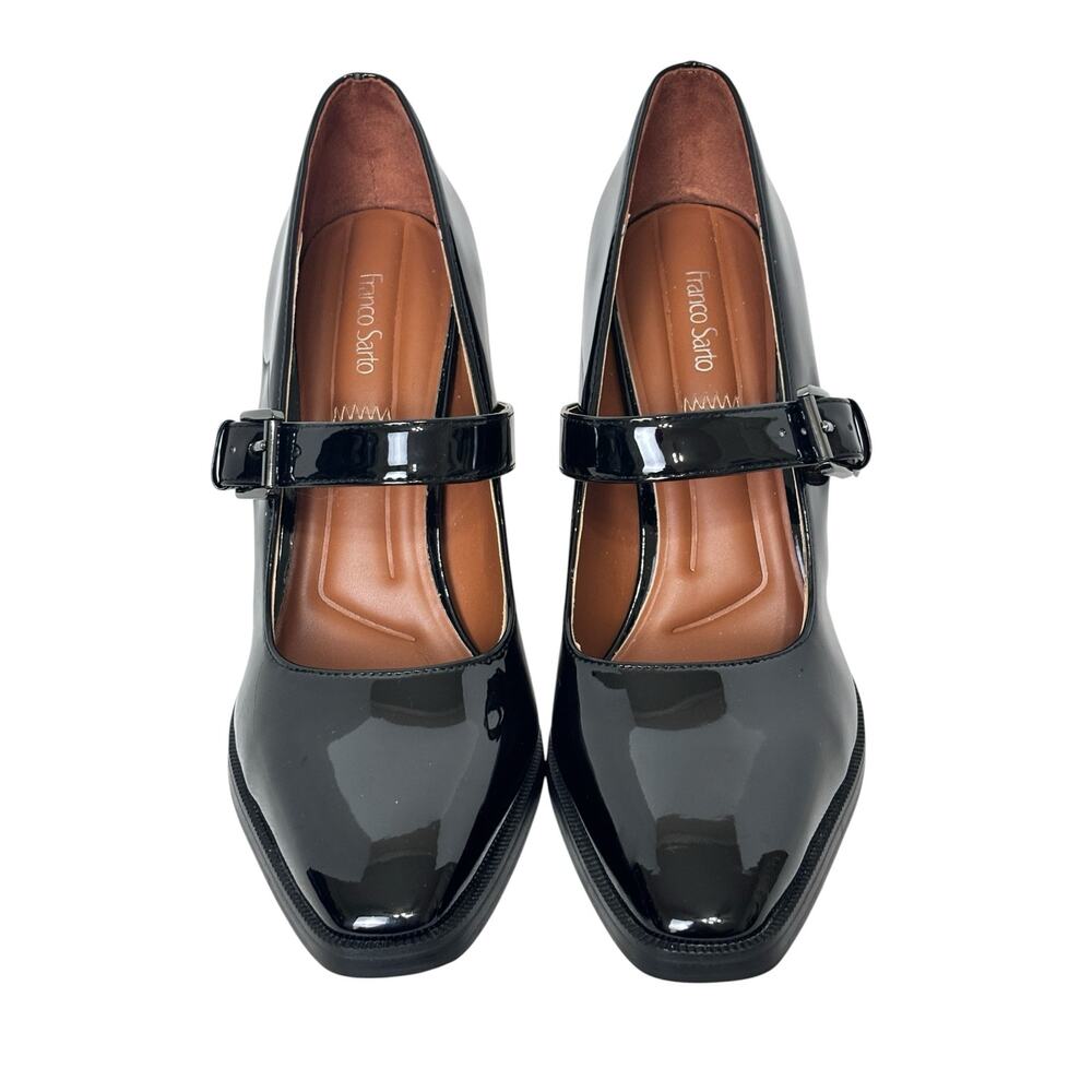 Franco Sarto Shalina Black Patent Mary Jane Pump Size 10 M - Picture 7 of 12